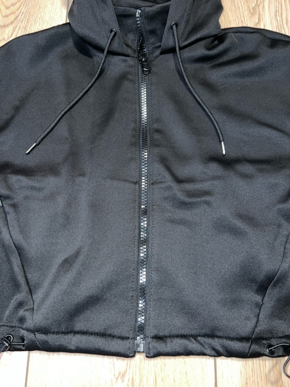 Zara Women’s Cropped Hooded Bomber Jogger Jacket - Picture 5 of 16